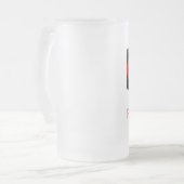 Fußball-Trainer-Tasse Mattglas Bierglas (Vorderseite Links)