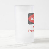 Fußball-Trainer-Tasse Mattglas Bierglas (Mittel)