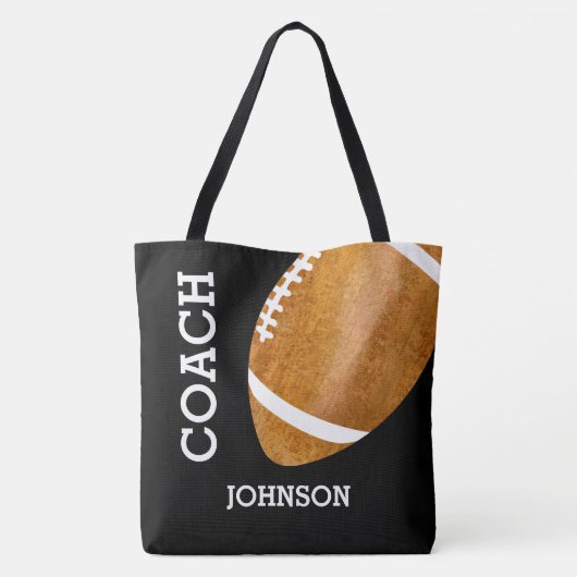 Fußball-Trainer-Vintager Retro Fußball Tasche (Rückseite)