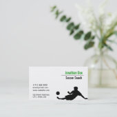 Fußball-Trainer Visitenkarte (Stehend Vorderseite)