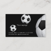 Fußball-Trainer-Visitenkarte Visitenkarte (Rückseite)