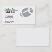 Fußball-Trainer-Visitenkarte Visitenkarte (Vorne/Hinten)