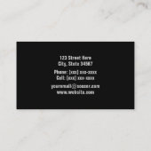 Fußball-Trainer-Visitenkarten Visitenkarte (Rückseite)