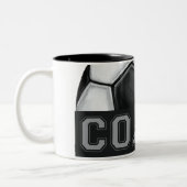 Fußball-Trainer Zweifarbige Tasse (Links)