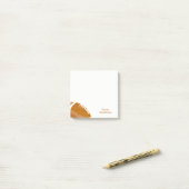 Fußball-Trainerpersonalisierter Watercolor Trendy Post-it Klebezettel (Auf Schreibtisch)