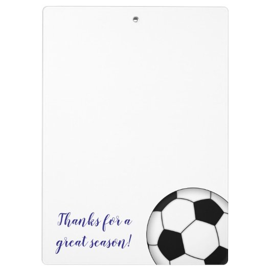 Fußball-Trainerteam dankt für Geschenk Klemmbrett (Rückseite)