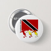 Fußball-Trinidad-Knopf Button (Vorne & Hinten)