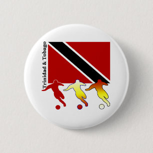 Fußball-Trinidad-Knopf Button