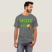 Fußball tritt eine gelbe Karte T-Shirt (Vorne ganz)