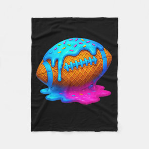 Fußball-Tropf-Eiscreme-Tropf-Jungen-Waffelhörnchen Fleecedecke