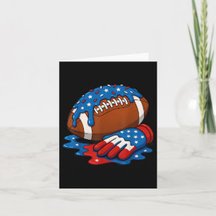 Fußball-Tropfen Wr Lineman Qb Rb Db Ice Cream 4. Karte