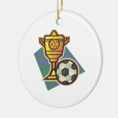 Fußball-Trophäe Keramikornament (Links)