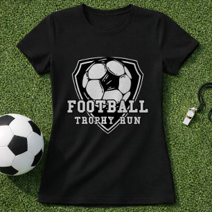 Fußball-Trophäenjagd Fußball-Abzeichen Wappen T-Shirt