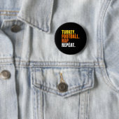 Fußball Truthahn Nickerchen Wiederholung Kürbis Gl Button (Beispiel)
