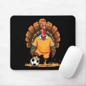Fußball Truthahn Pilger Erntedankfest Kürbis Kinde Mousepad (Mit Mouse)