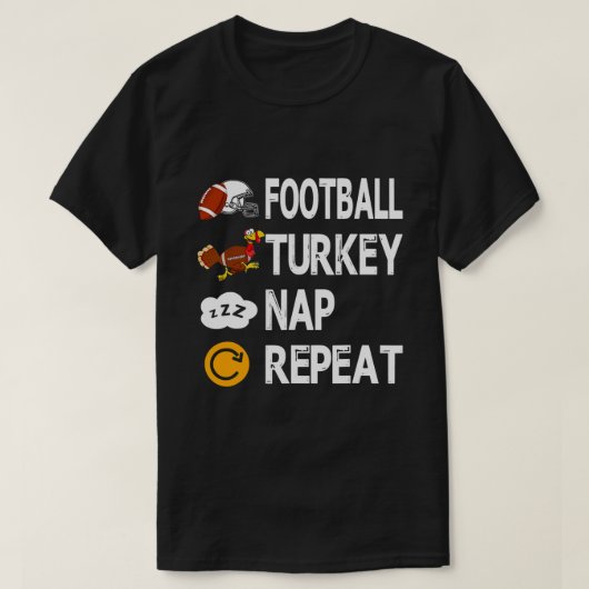 Fußball Türkei Erntedank Nickerchen Wiederholung N T-Shirt (Design vorne)