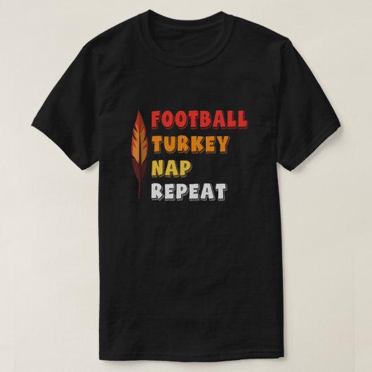 Fußball Türkei Nickerchen Wiederholung T Shirt (Design vorne)