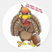 Fußball Türkei Runder Aufkleber (Vorderseite)