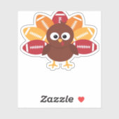 Fußball Türkei Witziger Erntedank Oversized T-Shi Aufkleber (Blatt)