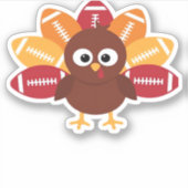 Fußball Türkei Witziger Erntedank Oversized T-Shi Aufkleber (Vorderseite)