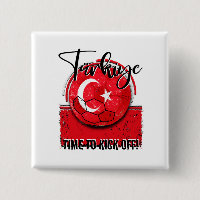 Fußball Türkiye Fahne, gestörter Fußball-Ball