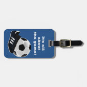 Fußball-Turnhallen-Tasche Identifikation - Gepäckanhänger (Vorderseite horizontal)