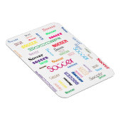 Fußball-Typografie Flexible Foto Magnet (Rechte Seite)