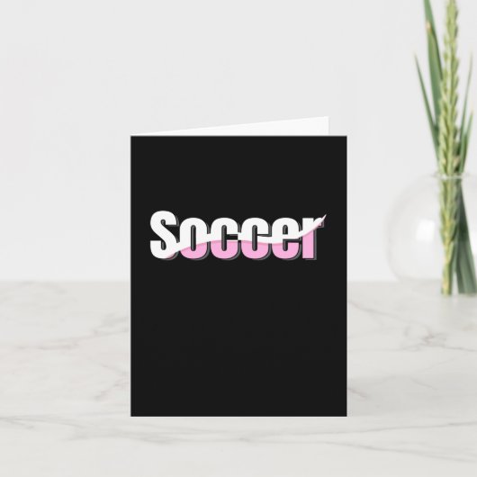 Fußball-Typografie Moderne Kunst Abstrakter Schwun Karte (Vorderseite)