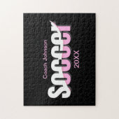 Fußball-Typografie Moderne Kunst Abstrakter Schwun Puzzle (Vertikal)