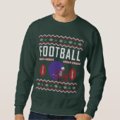 Fußball Uggge Weihnachtssüßer Sweatshirt (Vorderseite)