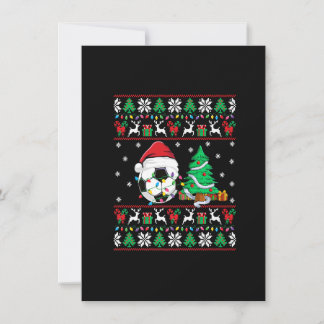 Fußball Ugly Christmas Sweater Soccer Xmas Lights Einladung