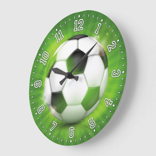 Fußball-Uhr Große Wanduhr (Winkel)