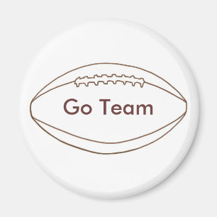 Fußball-Umriss-Magnete für Go Team Magnet