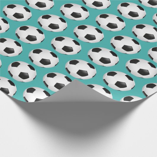 Fußball-Umschlagpapier Geschenkpapier (Ecke)