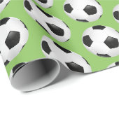Fußball-Umschlagpapier Geschenkpapier (Rolleneckpunkt)