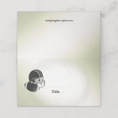 Fußball und Ball / Sportdesign Platzkarte (Außenseite Aufgefaltet)