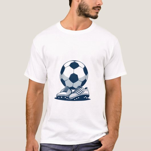 Fußball und Ball T-Shirt (Vorderseite)