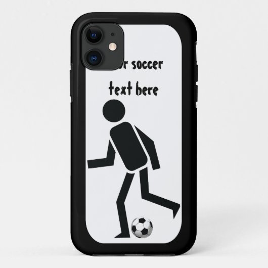 Fußball- und Ballgeschenk Case-Mate iPhone Hülle (Rückseite)