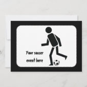 Fußball- und Ballgeschenk Einladung (Vorderseite)