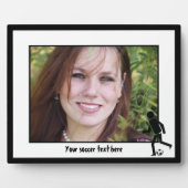 Fußball- und Ballgeschenk Fotoplatte (Vorderseite)