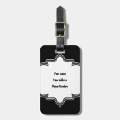 Fußball- und Ballgeschenk Gepäckanhänger (Vorderseite vertikal)