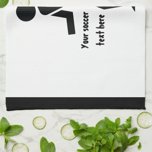 Fußball- und Ballgeschenk Handtuch (Gefaltet)