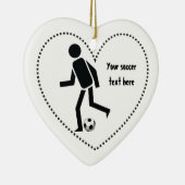 Fußball- und Ballgeschenk Keramikornament (Rechts)