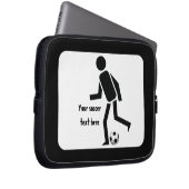Fußball- und Ballgeschenk Laptopschutzhülle (Vorne Rechts)