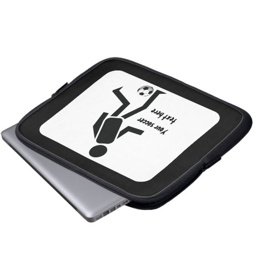 Fußball- und Ballgeschenk Laptopschutzhülle (Vorne Knopf)