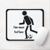 Fußball- und Ballgeschenk Mousepad (Mit Mouse)