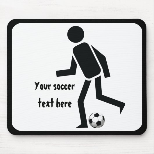 Fußball- und Ballgeschenk Mousepad (Vorne)
