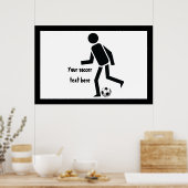 Fußball- und Ballgeschenk Poster (Küche)