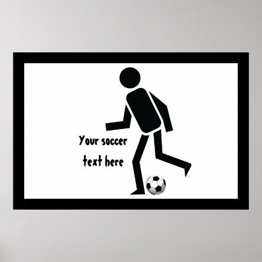 Fußball- und Ballgeschenk Poster (Vorne)