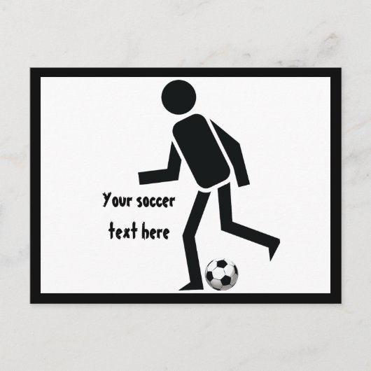 Fußball- und Ballgeschenk Postkarte (Vorderseite)
